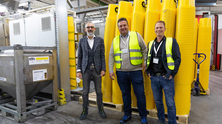 Joachim Hauschel (Sto), Klaus Lechtenbörger (EPLAN) and Ronny Kaltschmid (Kaltschmid Industrial Engineering) Joachim Hauschel (Sto), Klaus Lechtenbörger (EPLAN) and Ronny Kaltschmid (Kaltschmid Industrial Engineering)